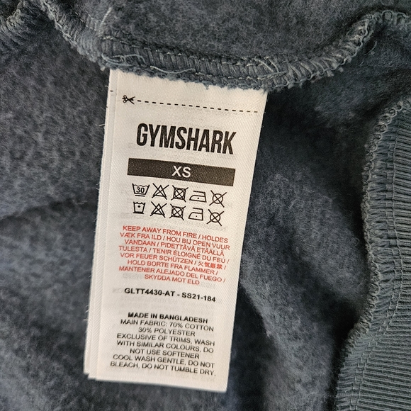 Gymshark Zip Training Hoodie, XS, Blue - Picture 10 of 13